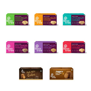 Millet Cookies - 8 Pack Combo - 600g